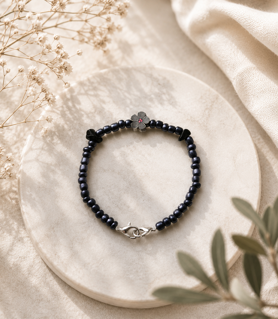 Blume Lo 2 / 16 cm / Schwarz
